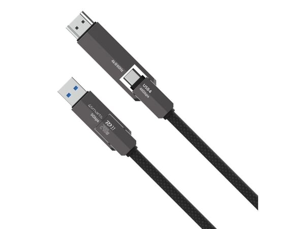 USB4 HDMI KAAPELI COMBOCORD 240W | 1.5M SCHWARZ