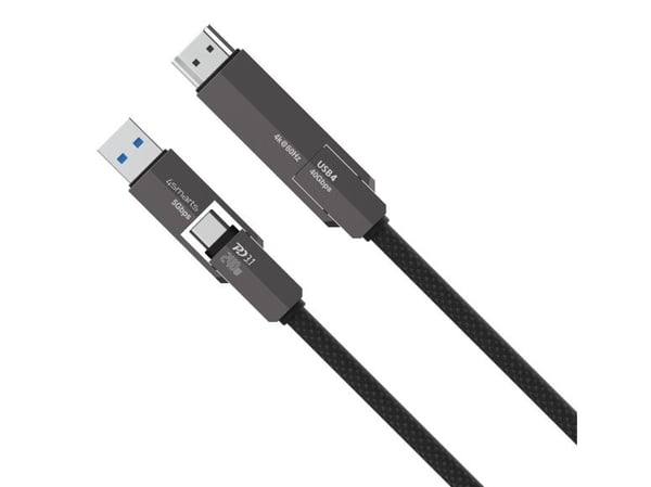 USB4 HDMI KAAPELI COMBOCORD 240W | 1.5M SCHWARZ
