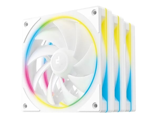 Deepcool FL12 SE - Fläktsats för chassi - 120 mm - vit