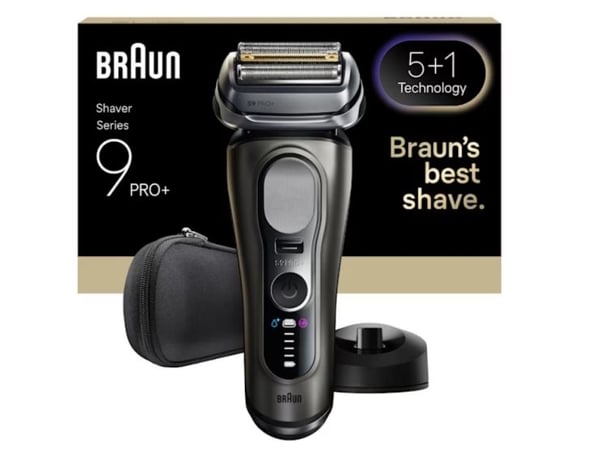Braun Series 9 Pro+ 9615S, Folie shaver, Sort, Grå, Rustfrit stål, Knapper, LED, Vekselstrøm/batteri