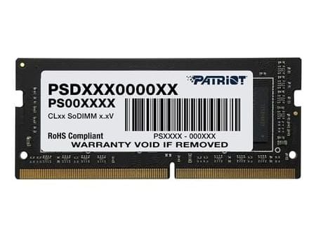 Patriot Signature Series - DDR4 - modul - 8 GB - SO DIMM 260-pin - 2400 MT/s / PC4-19200 - CL17 - 1.2 V - ikke-bufret - ikke-ECC