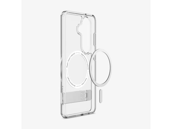 Spigen-etui Spigen Ultra Hybrid S Mag MagSafe til Samsung Galaxy S26+ – gjennomsiktig/hvit