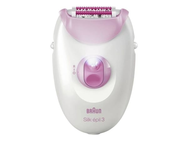 Braun Silk-epil 3-000, Rosa, 20 pinsetter, MicroGrip, AC, Tyskland, Boks