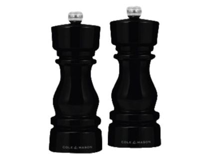 Cole & Mason H253019, Set med salt- och pepparkvarnar, Svart, Akryl, 150 mm, 435 g, 210 mm