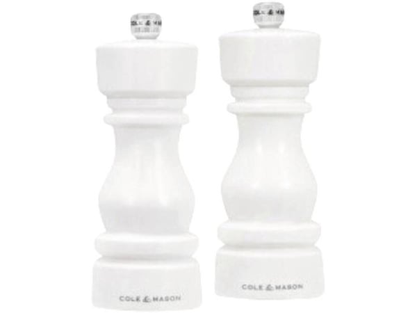 Cole & Mason H253007, Set med salt- och pepparkvarnar, Vit, Akryl, 150 mm, 435 g, 210 mm