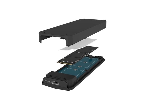 Geh. IcyBox Spade Case 1805 NVMe M.2 USB 3.2 Gen 2 Type-C (IB-1805ML-CU31)