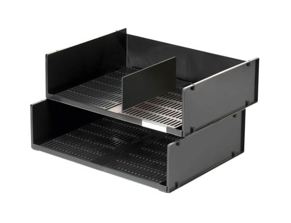 DURABLE OPTIMO - Brevfack - för A3 (297 x 420 mm) - liggande - träkol