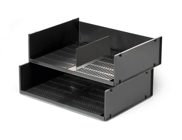 DURABLE OPTIMO - Brevfack - för A3 (297 x 420 mm) - liggande - träkol