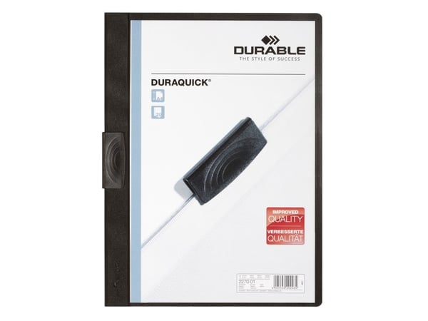 Durable Duraquick, Svart, 20 ark, A4, 1 styck