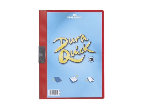 Durable 227003, Rød, Plast, 20 ark, A4, 1 stykker