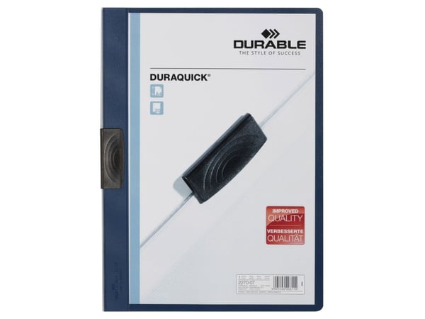 Durable 227007, Marineblå, Polypropylen (PP), 20 ark, A4, 1 stykker