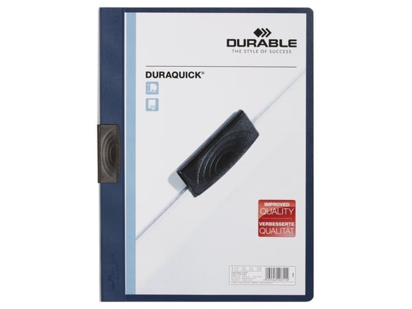 Durable 227007, Marineblå, Polypropylen (PP), 20 ark, A4, 1 stykker