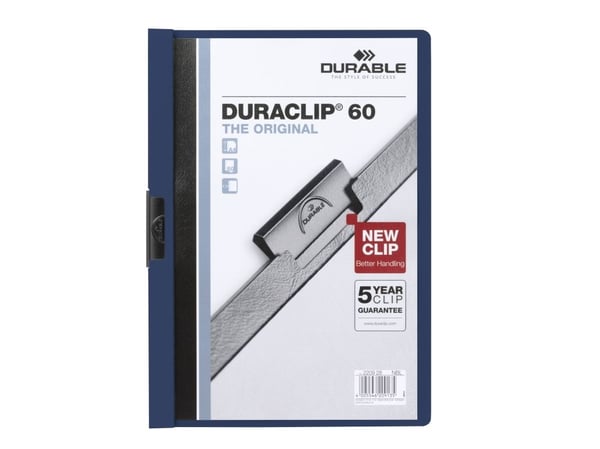 Durable DURACLIP, Sininen, 60 arkkia, A4, 25 kpl