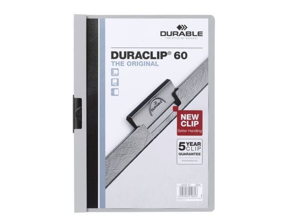 Durable DURACLIP, A4, 60 ark, Tyskland