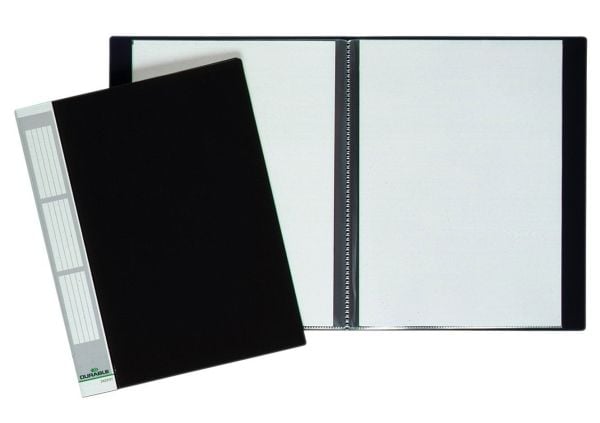 Durable DURALOOK, Musta, Polypropeeni (PP), 20 arkkia, A4, 1 kpl
