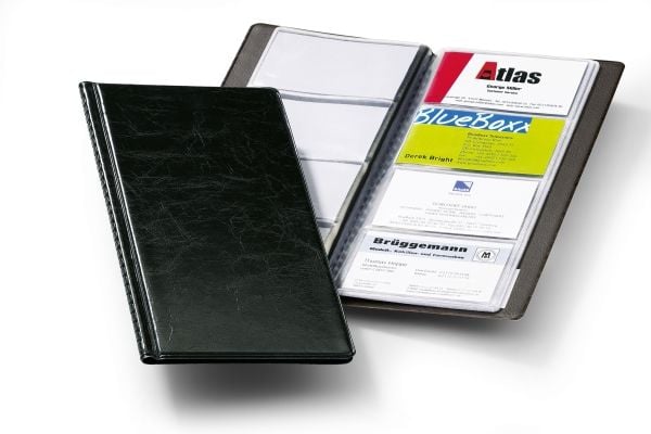 Durable Visfix 96, 96 lommer, 90 x 57 mm, 96 kort, Svart, PVC, 115 mm
