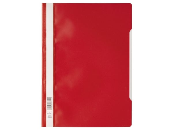 Kestävä CLEAR VIEW FOLDER - ECONOMY 2573 A4, Rød, Rød
