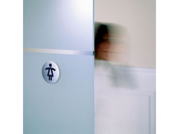 Piktogrammi kestävä, wc dame, rund