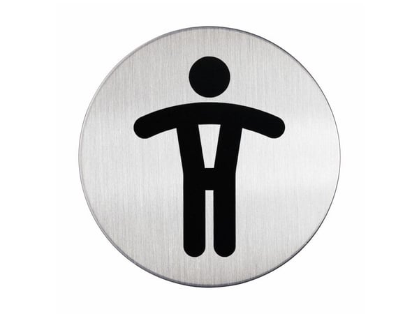 Piktogrammi Kestävä, WC herre, rund