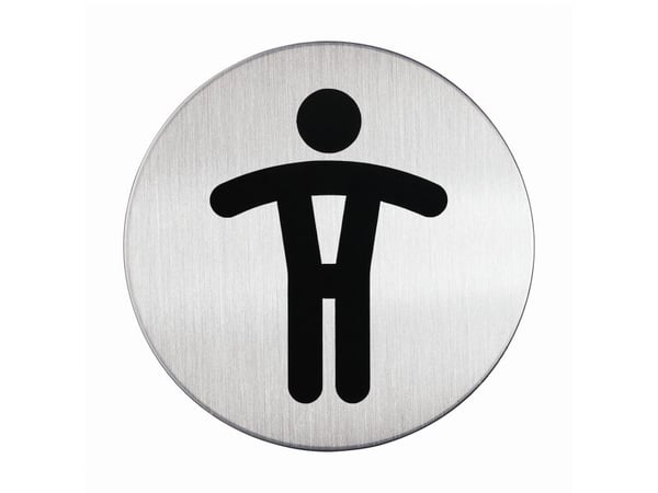 Piktogrammi Kestävä, WC herre, rund
