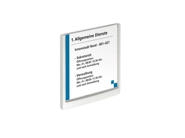 Durable 4862-02, Skiltholder, Hvit 149x148,5mm