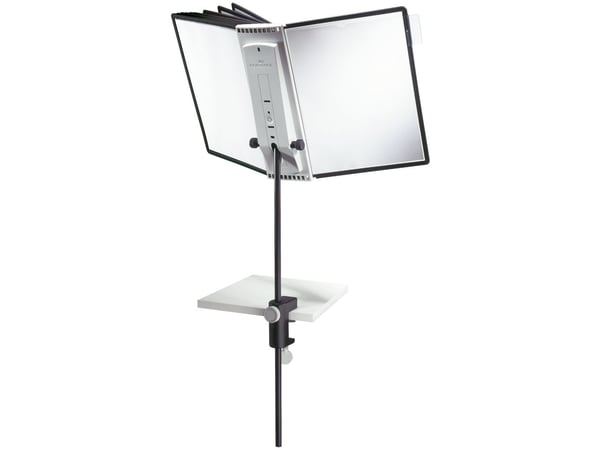 Durable Sherpa desk clamp 10 complete, Bord, Portrett, A4, Assorterte farger, Svart, Polypropylen