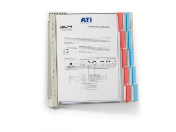 Durable 569100, A4, Polyvinylklorid (PVC), Assorterte farger, 20 ark, 73 mm, 322 mm