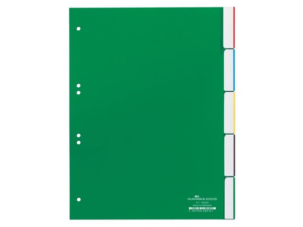 Slitesterk Register A4 hoch, 5-tlg., 21,5 cm, 29,7 cm