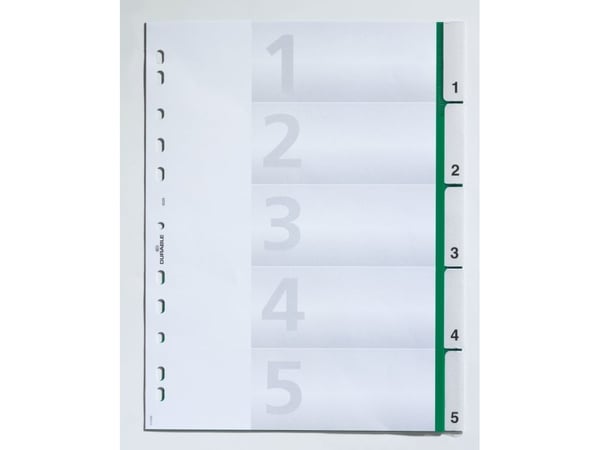 Slitesterk Register A4 hoch, 5-tlg., 21,5 cm, 29,7 cm