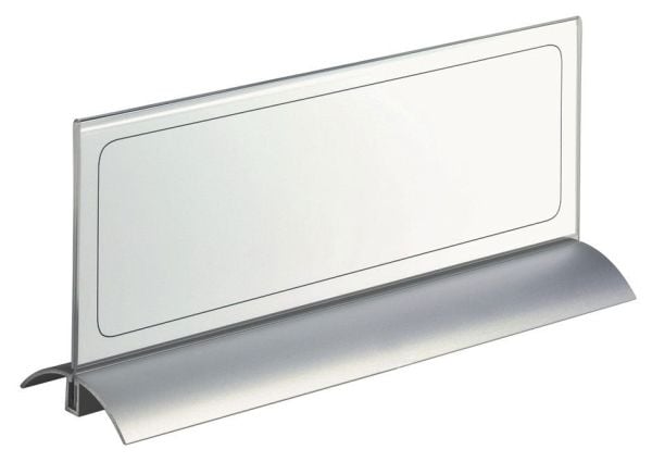 Durable 820319, Akryl, Aluminium, Sølv, Gjennomsiktig, Monokromatisk, Rektangel