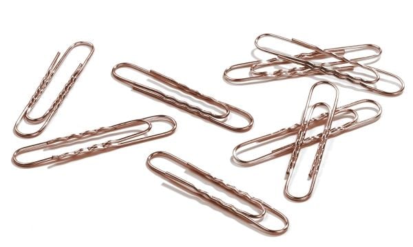 Clips Slitesterk 77 mm kobberfarvet - (100 stk.)