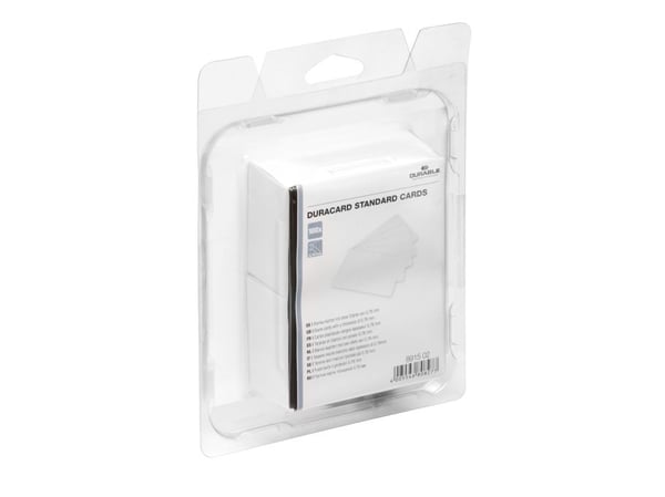 DURABLE DURACARD STANDARD - Polyvinylklorid (PVC) - 760 mikroner - 53.98 x 86.6 mm 100 kort kort - for DURACARD ID 300