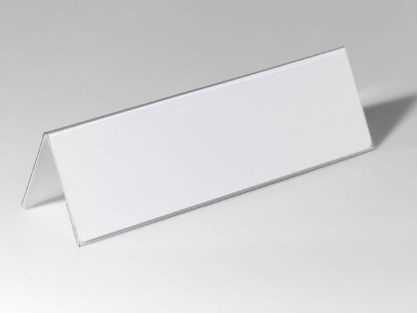 KESTÄVÄ Pöydän nimikilpi 105/210x297mm transp 25 kpl