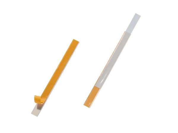 Durable Labelfix 15 x 200 mm, Hvit, Gult, Rektangel, 15 mm, 13,5 mm, 10 stykker
