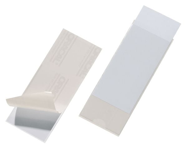 Durable Pocketfix, Läpinäkyvä, Suorakulmio, Polypropeeni (PP), 60 mm, 150 mm, 10 kpl