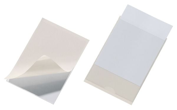Durable Pocketfix, Gjennomsiktig, PVC, 105 mm, 74 mm, 10 stykker