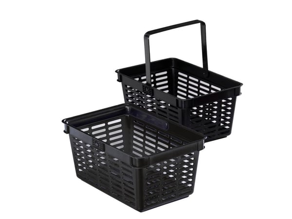 Durable Shopping Basket, Musta, Muovi, Ostoskori, 19 L, 400 mm, 300 mm