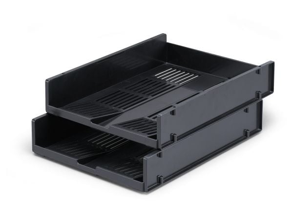 DURABLE OPTIMO - Brevbakke - for A4 (210 x 297 mm) - kapasitet: 500 ark - koksgrå