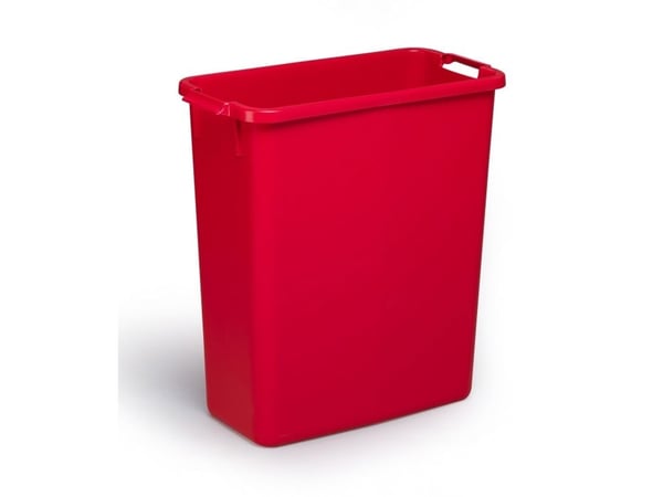 Säiliö 60ltr L59xW28.2xH60cm elintarvikekäyttöön tarkoitettu muovi punainen,1 kpl