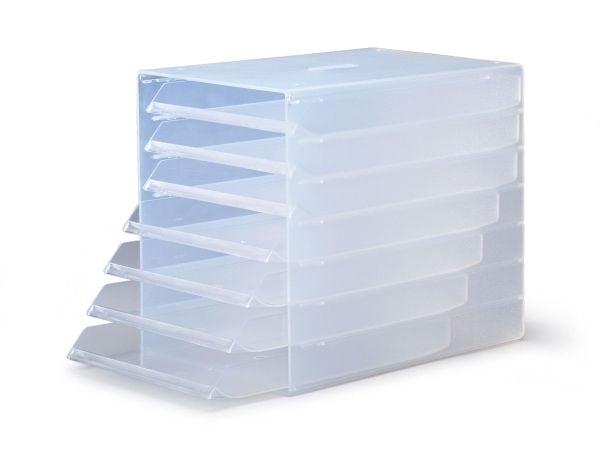 Durable IDEALBOX, Gjennomsiktig, C4, 7 skuffer, 250 mm, 365 mm, 332 mm