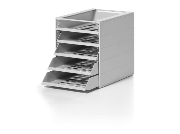 Brevbakkesystem Durable Idealbox Basic C4 grå med 5 rum