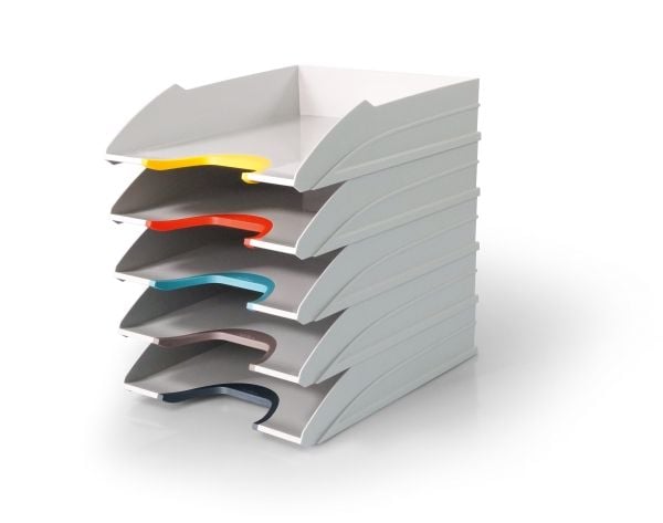 DURABLE VARICOLOR MIX - Brevbakke - 5 rom - for A4 (210 x 297 mm), C4 (229 x 324 mm) - antrasittgrå