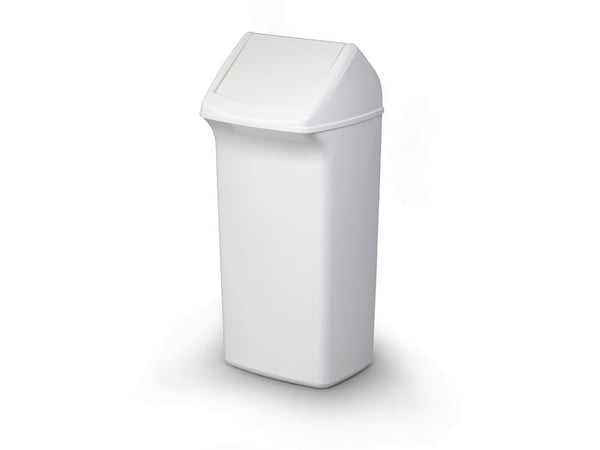 DURABLE DURABIN - Soptunna - fliplock - 40 L - vit