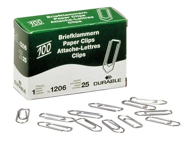 Durable 120625, Sølv, 26 mm, 100 stykker