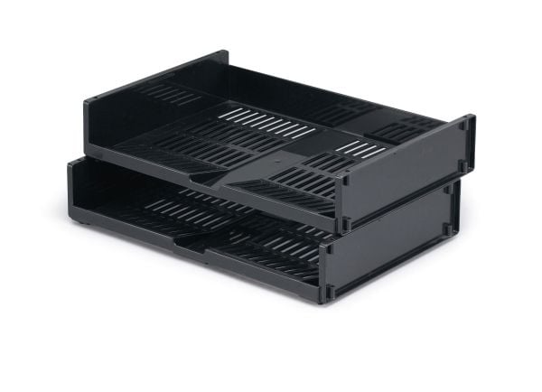 DURABLE OPTIMO - Brevbakke - for A4 (210 x 297 mm) - landskap - koksgrå