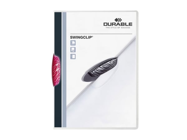 Durable Swingclip, Purppura, Polypropeeni (PP), 30 arkkia, A4