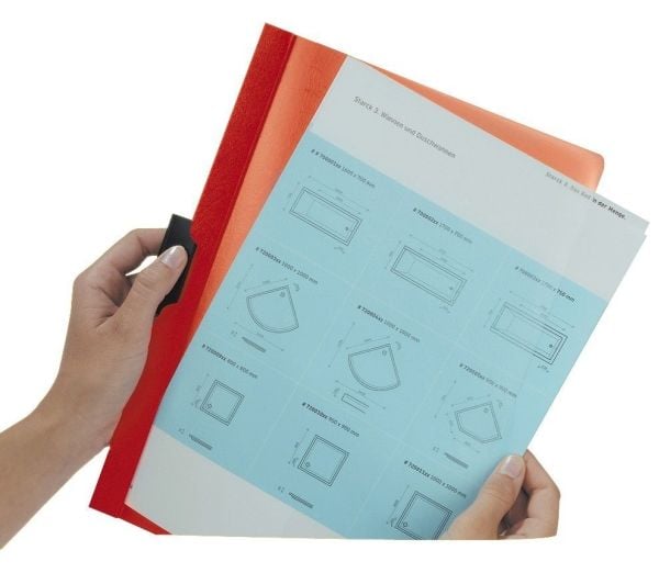 Durable DURACLIP 30 A4, Sort, Grønn, Gjennomsiktig, PVC, 30 ark, A4, 1 stykker