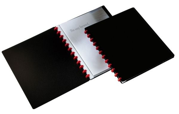 Durable DURALOOK, Musta, Polypropeeni (PP), Muotokuva, A4, Kampasidonta, 1 kpl