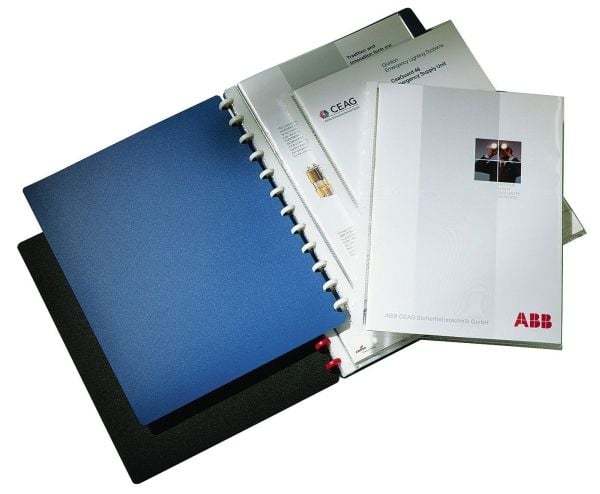 Durable DURALOOK, Musta, Polypropeeni (PP), Muotokuva, A4, Kampasidonta, 1 kpl