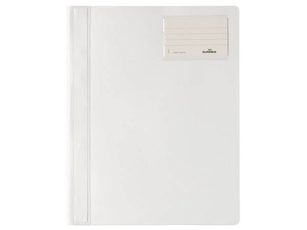 Durable 2500-02, Valkoinen, PVC-muovi, A4, 1 taskua, 1 kpl